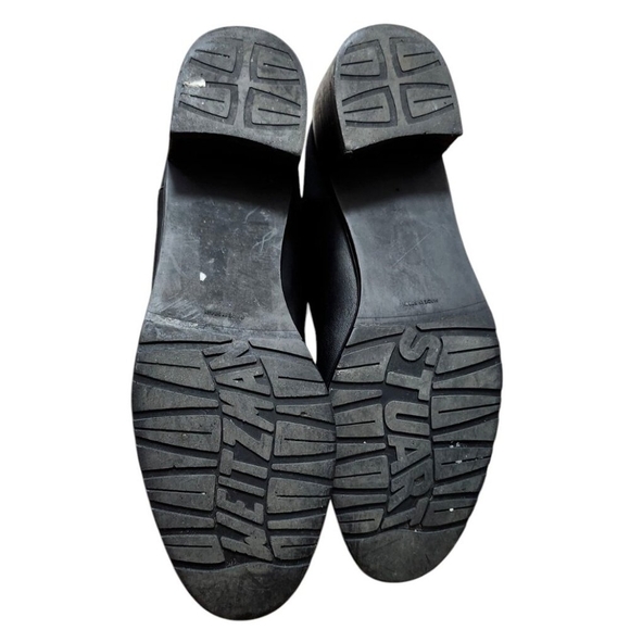 STUART WEITZMAN Leather Knee High Black Riding Boots Size 8 - Picture 12 of 15